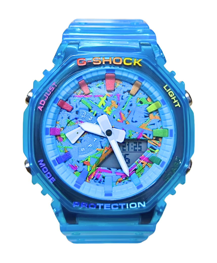 Casio G-Shock | Azure Swirl | Custom CasiOak