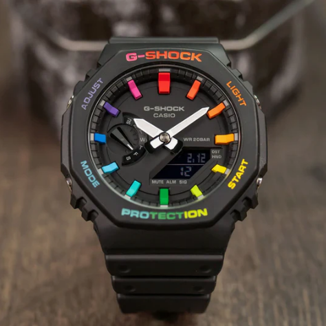 Casio G-Shock | Black Rainbow | Custom CasiOak