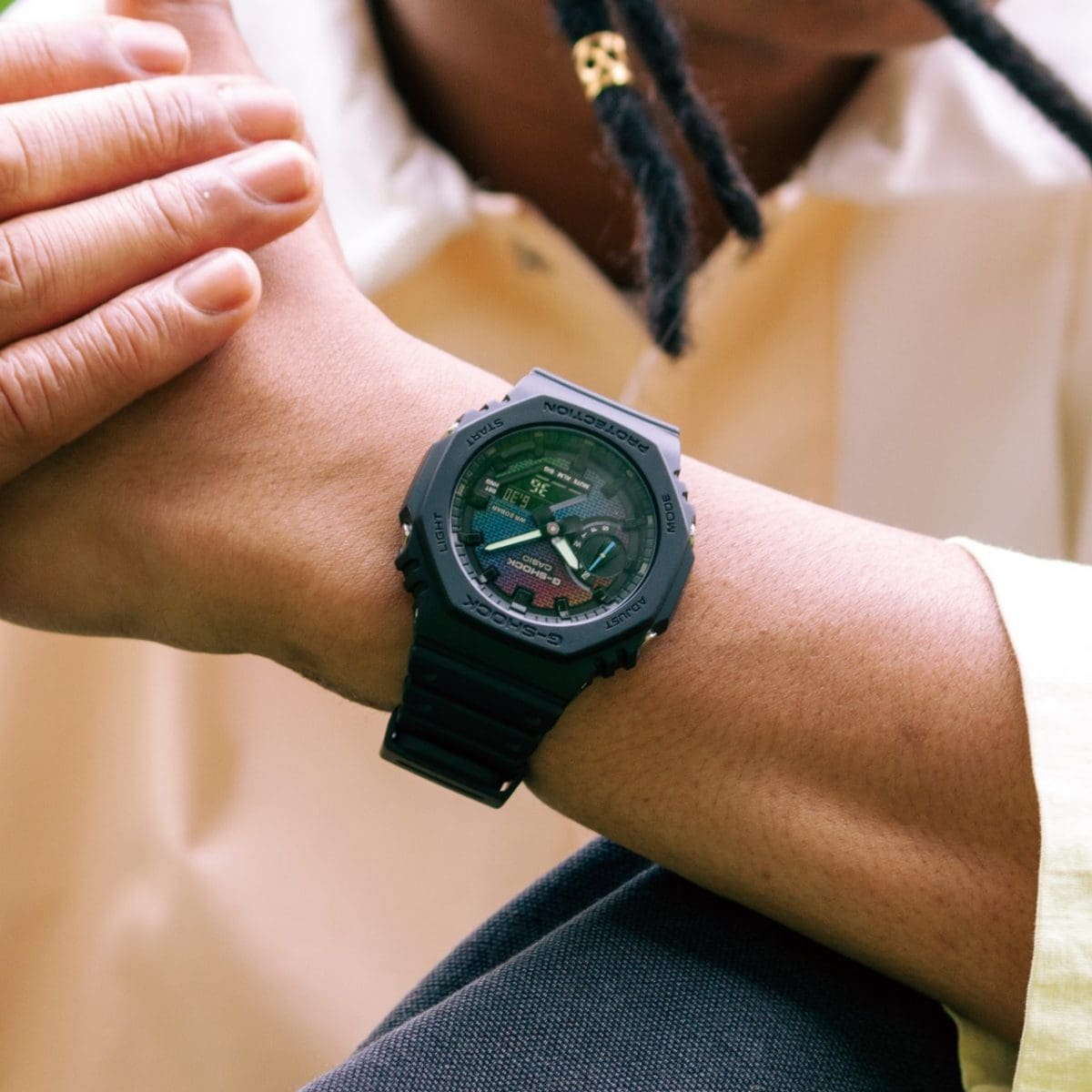 G-SHOCK ANALOG-DIGITAL RAINBOW WATCH