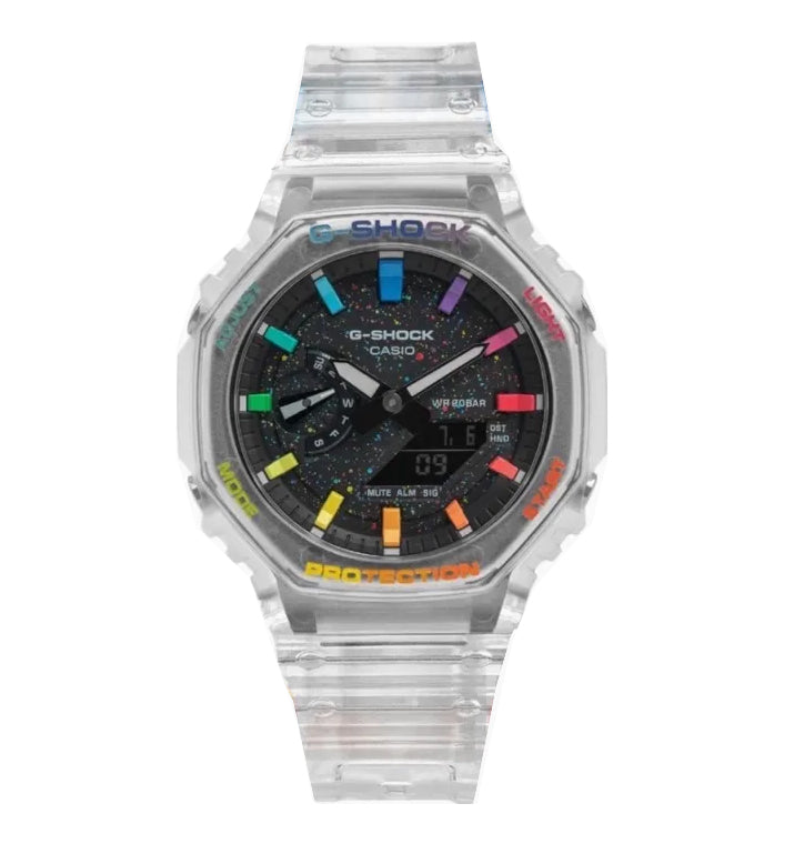 Casio G-Shock | Clear Rainbow Galaxy | Custom CasiOak