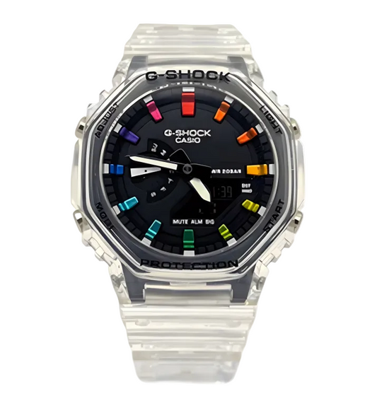 Casio G-Shock | Clear Rainbow | Custom CasiOak