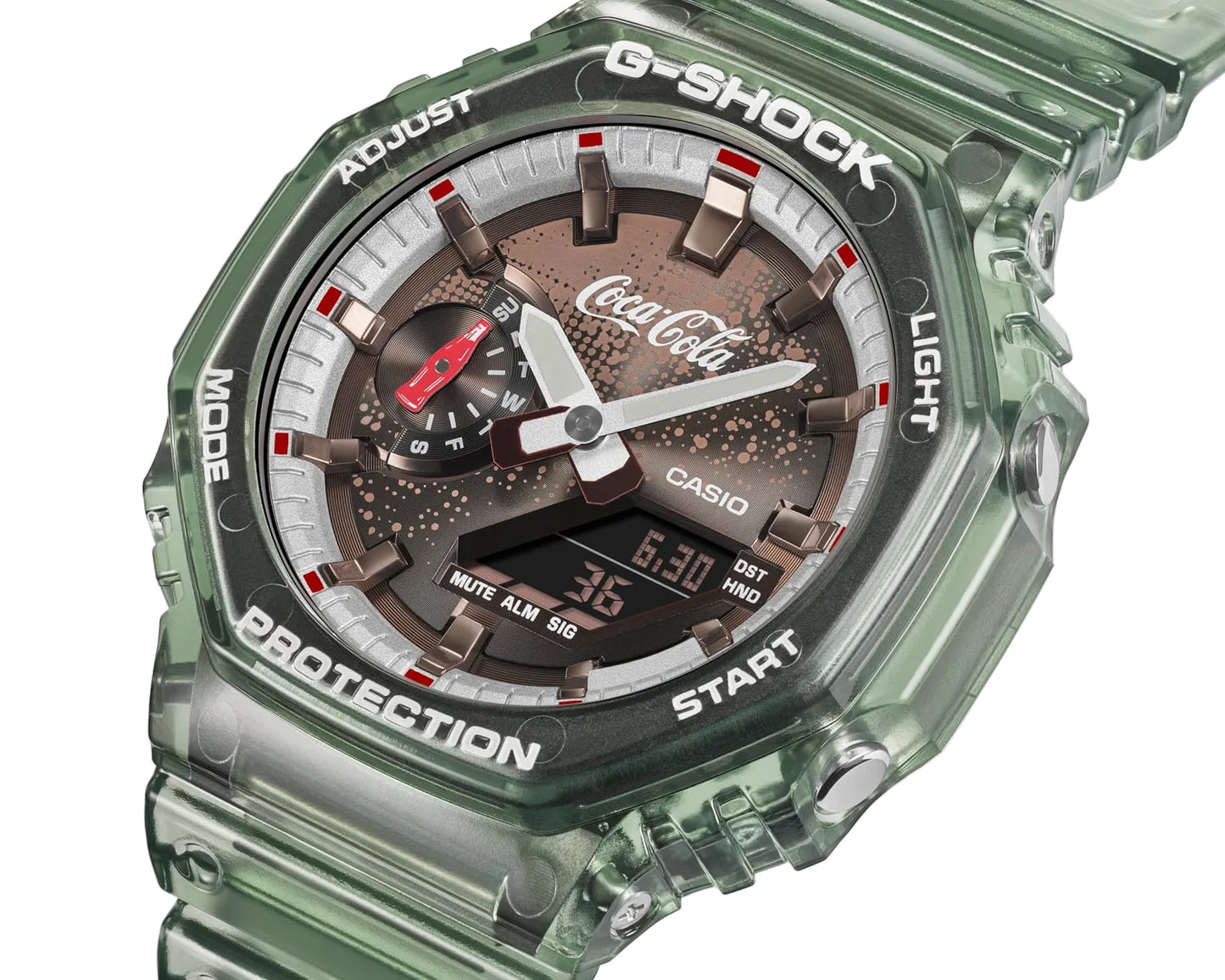 Casio G‑Shock GA‑2100CC‑3A Watch Coca‑Cola Bottle Green Edition