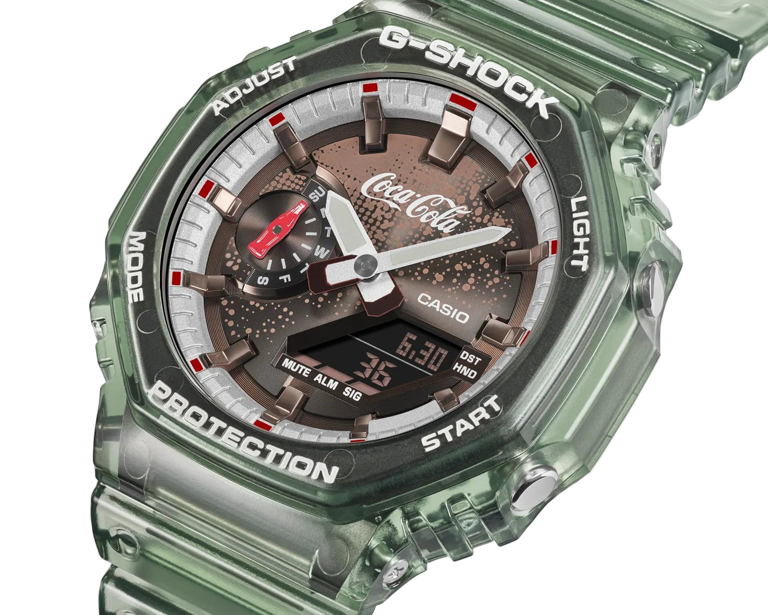 Casio G‑Shock GA‑2100CC‑3A Watch Coca‑Cola Bottle Green Edition