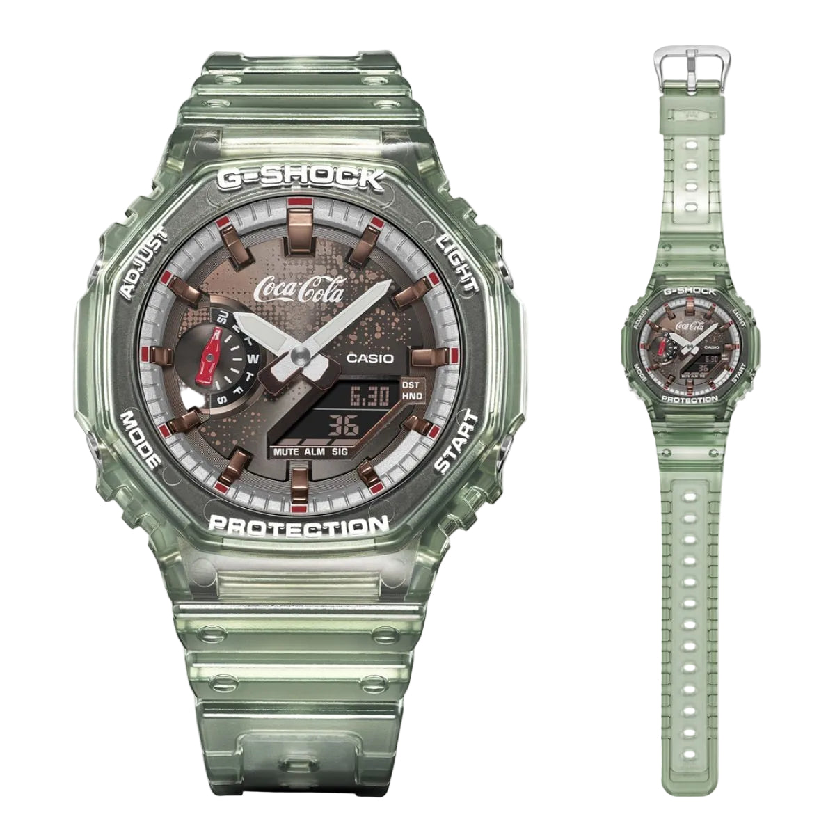 Casio G‑Shock GA‑2100CC‑3A Watch Coca‑Cola Bottle Green Edition