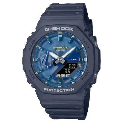G-SHOCK GA-2100AS-2A Analog-Digital Watch 200m Water Resistant Blue