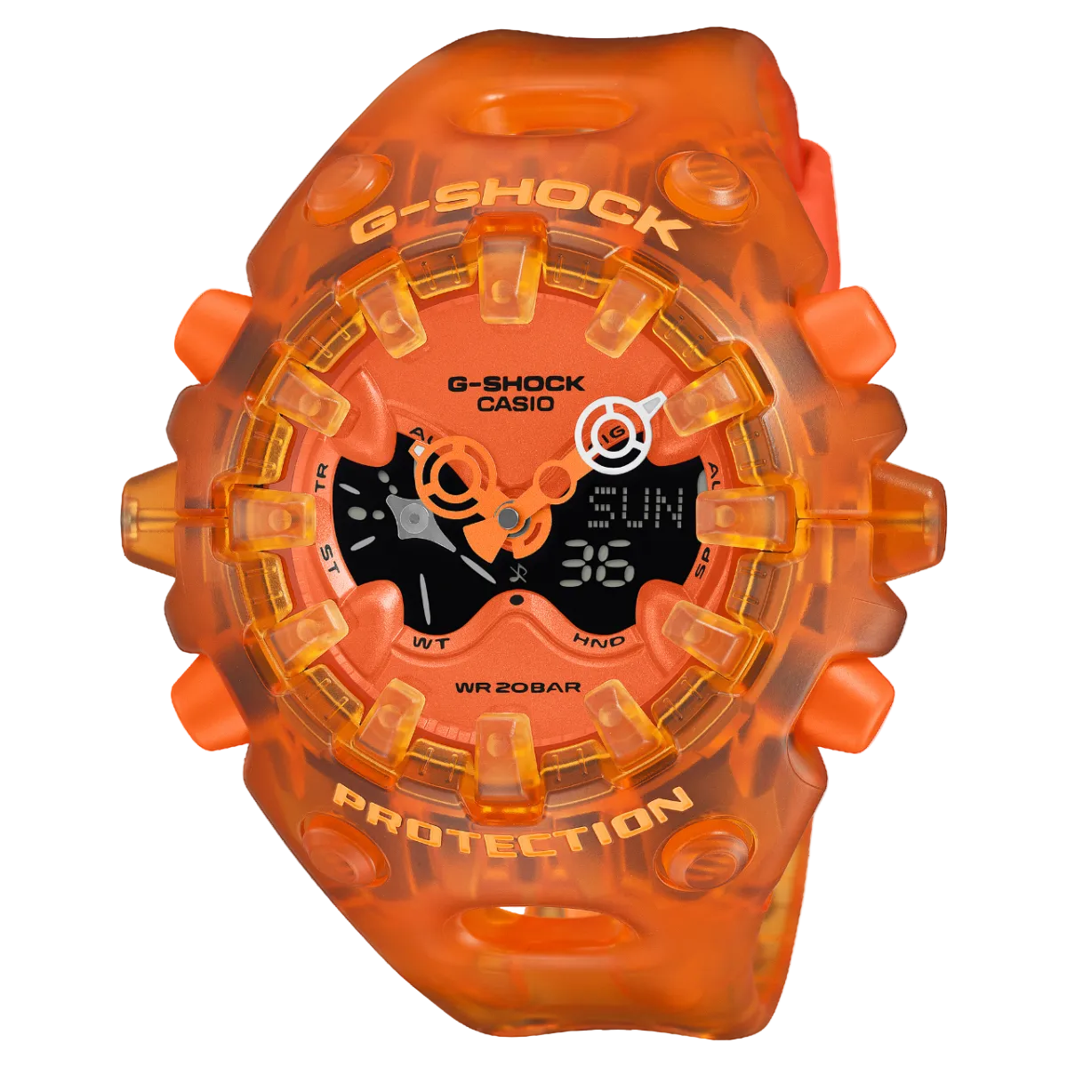 G-SHOCK GA-V01SKE-4A Analog-Digital Orange Unisex Shock Resistant Watch