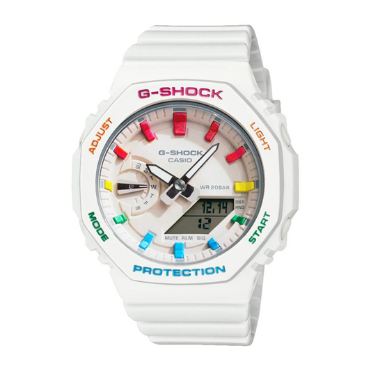 Casio G-Shock | White Rainbow | Custom CasiOak