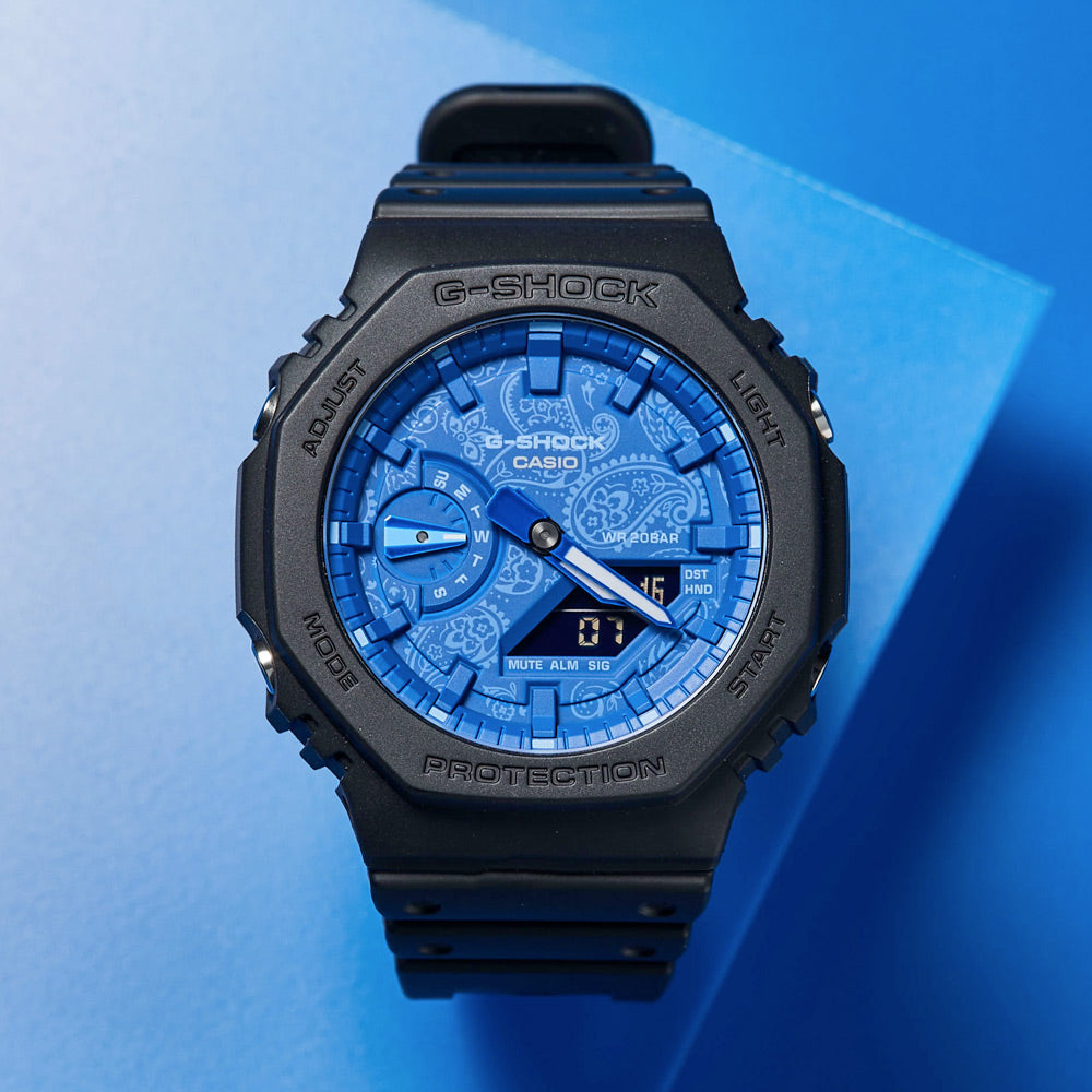 G-SHOCK GA2100BP-1A Paisley Blue Watch