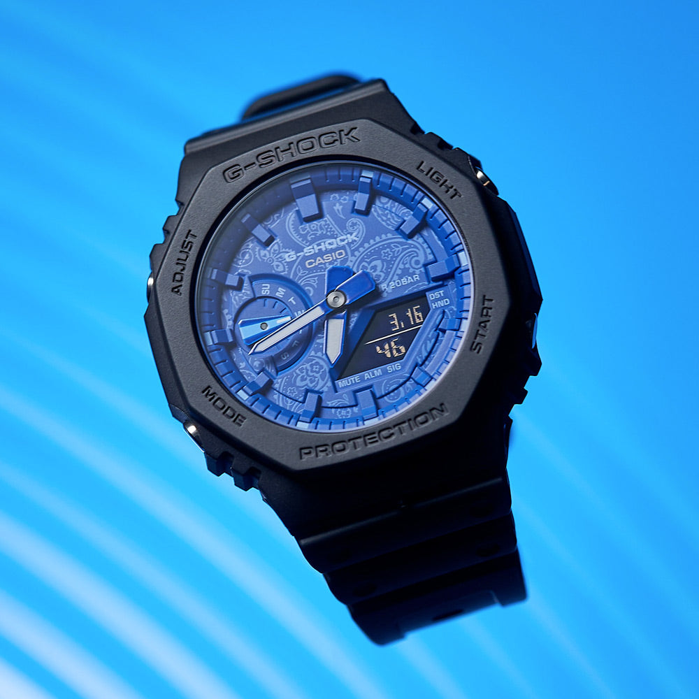 G-SHOCK GA2100BP-1A Paisley Blue Watch