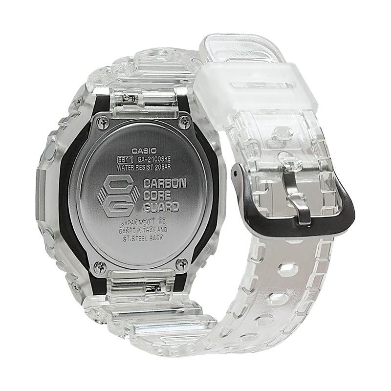 gshock GA2100SKE-7A transparent mens anadigi watch